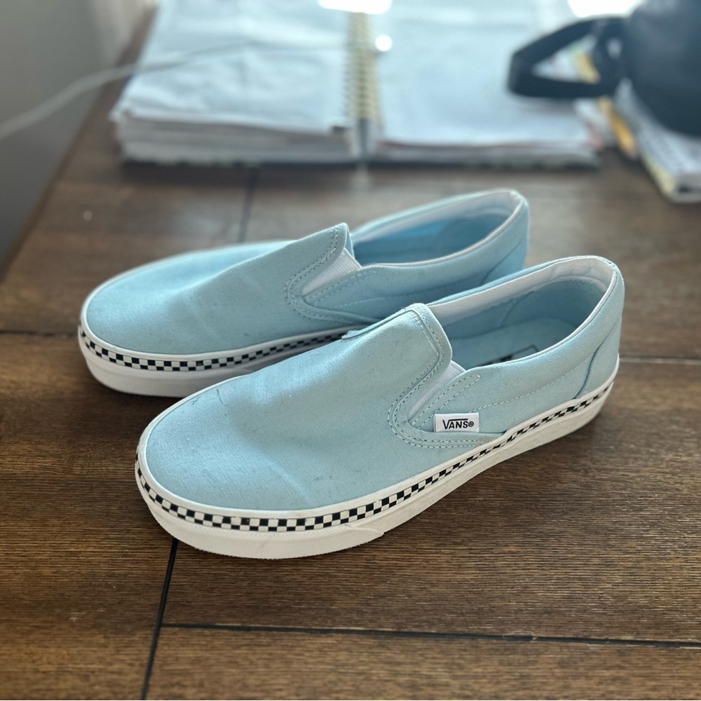 Vans Sky Blue Slip-On Shoes